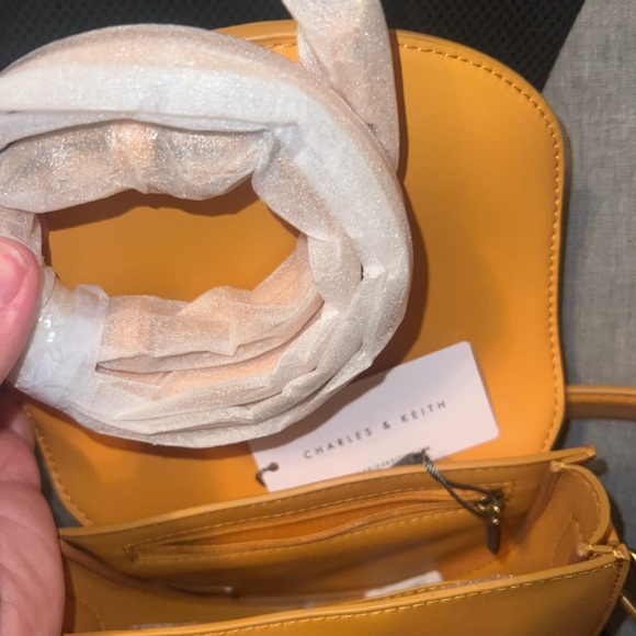 Charles and Keith Mustard Bag small
